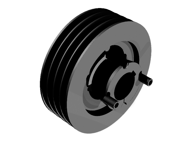 PHP 8-D120TB_Klasik V-Kayış Kasnağı, Konik Burçlu