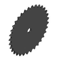 PHS 35-1A80_Zincir Dişlisi, Tek Sıra, Pilot Delik, ANSI